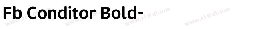 Fb Conditor Bold字体转换